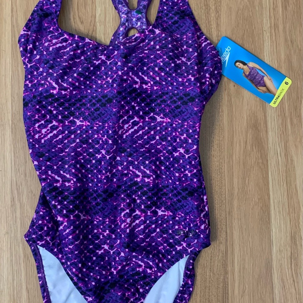 Speedo Vibrant Purple Swimsuit